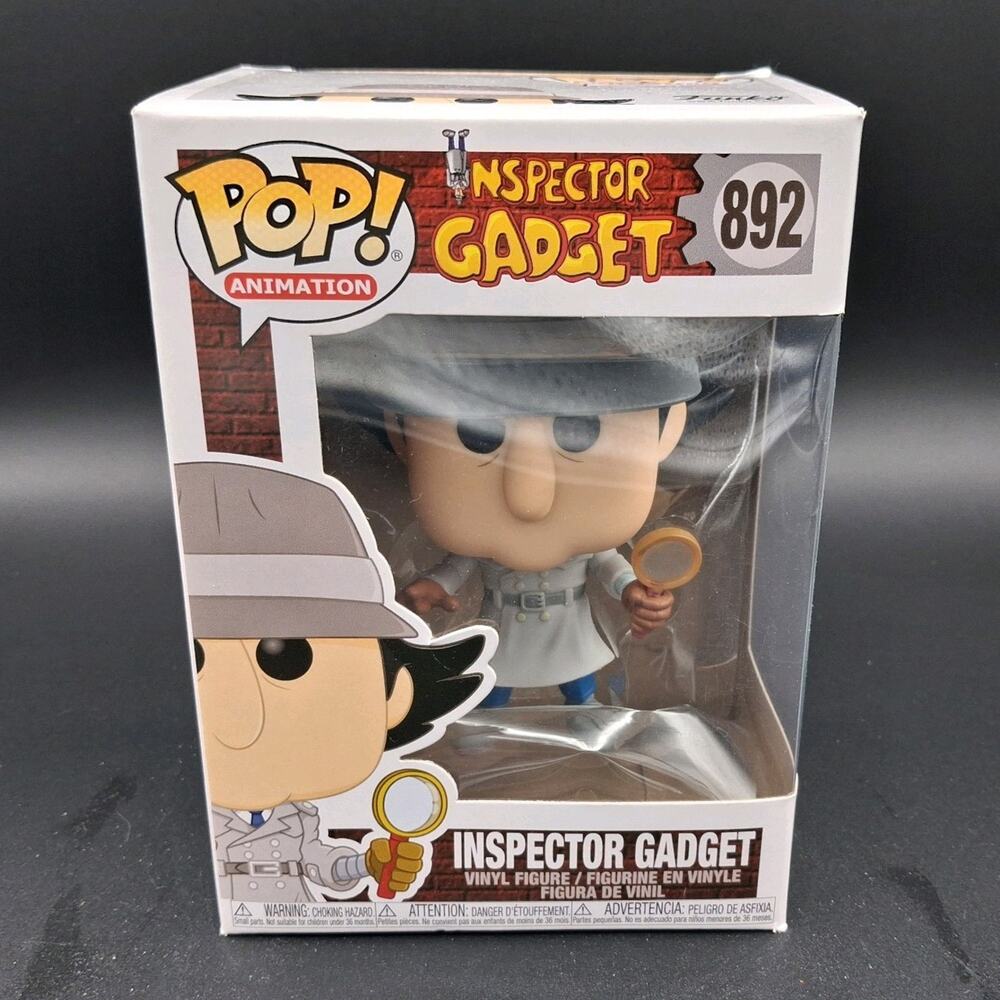 Funko Pop Inspector Gadget #892 Holding Magnifying Glass Vinyl Figure NIB